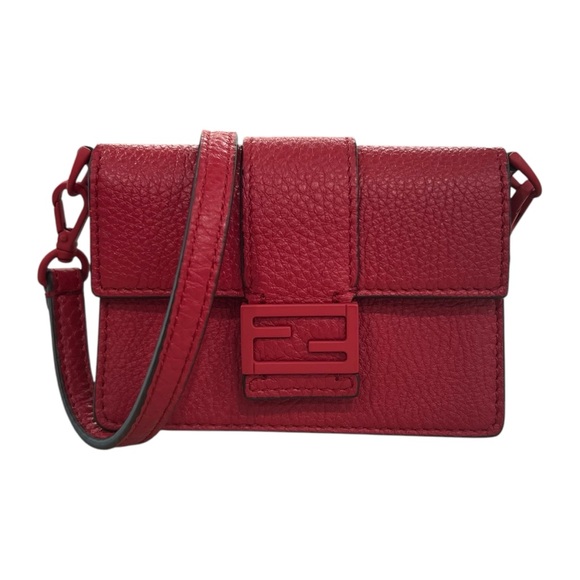 Fendi Handbags - Fendi Micro Flat Baguette Crossbody Wallet Bag